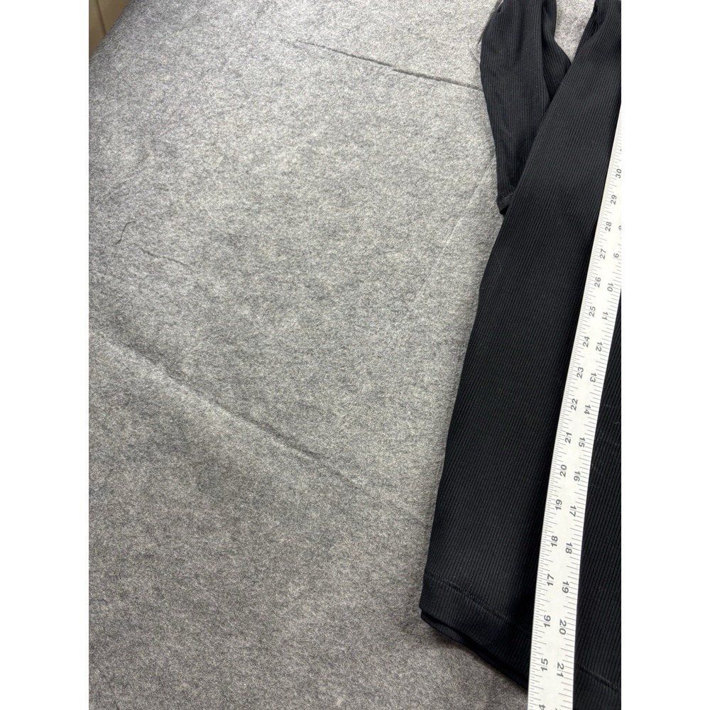 Skims Black Long Sleeve Scoop Neck Rib Maxi Dress Women L Sexy Going Out Capsule - Picture 4 of 10